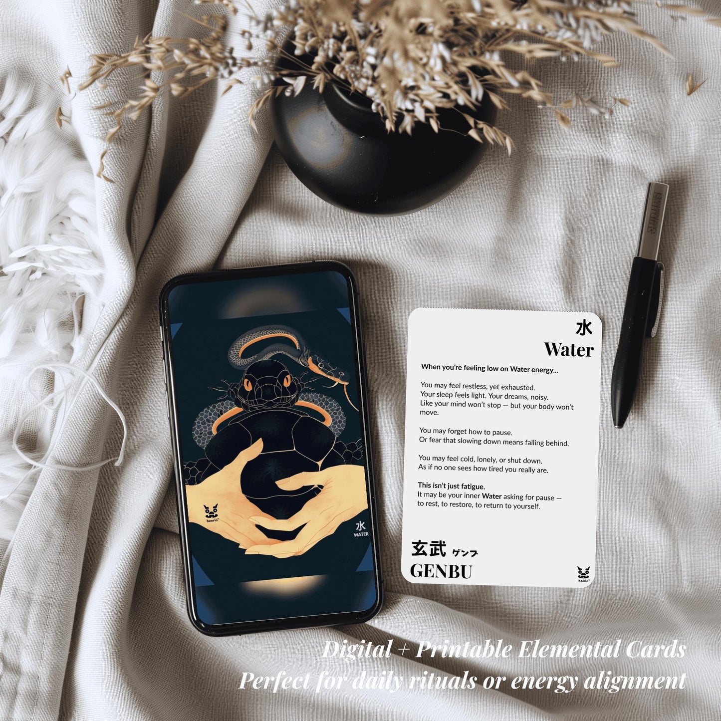 【Elemental Booster】Water · Genbu Ritual for Stillness & Emotional Flow